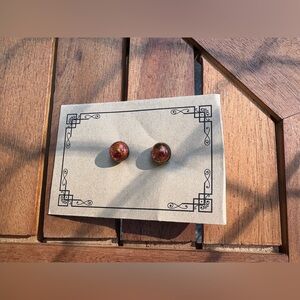Blown Glass Stud Earrings